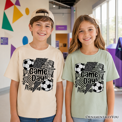 Kids Soccer Game Day T-Shirt, Coquette Sports Youth Tee
