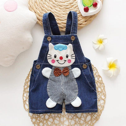 Modern Cartoon Baby Clothing Boys & Girls Jeans Overalls Shorts Toddler Infant Rompers For Kids In Fashion Deisgn